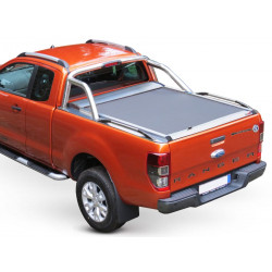 Buy Roller lid shutter Ford Ranger 2012+ (T6, T7, T8) (roll bar/super cab) silver